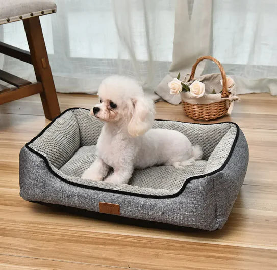 Four Seasons Comfort Pet Bed – Removable & Washable Kennel for Dogs and Cats