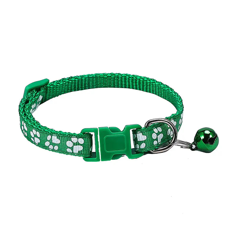 Footprint Printing Applique Bell Collar
