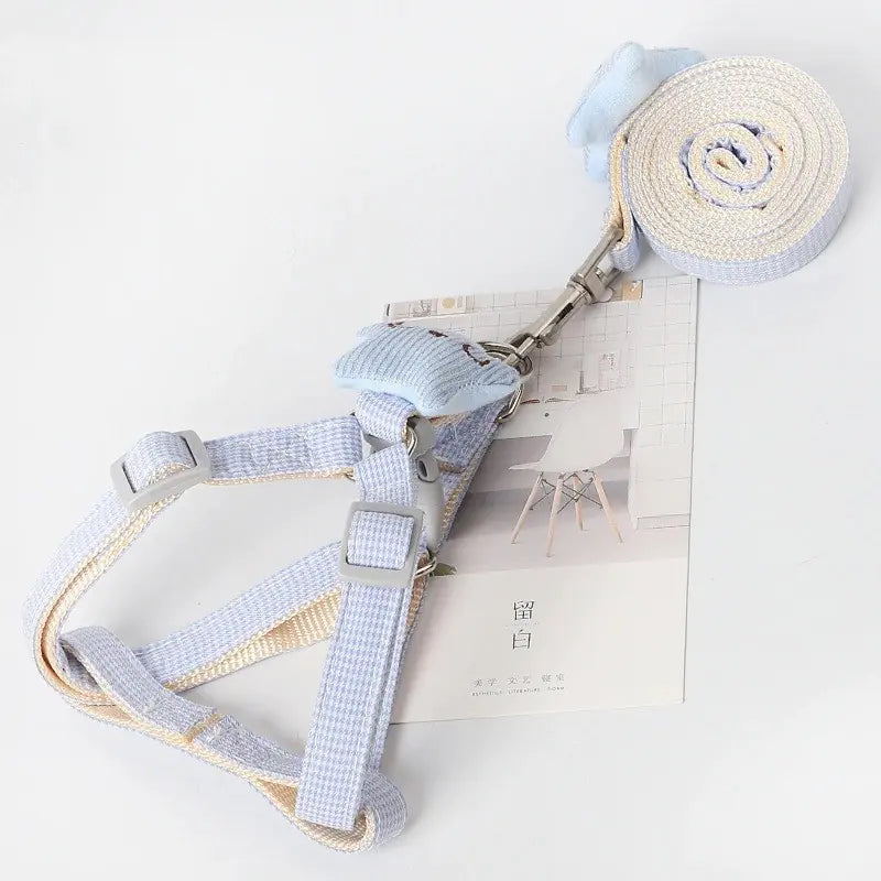 Houndstooth Dog Leash – Stylish Nylon Lead