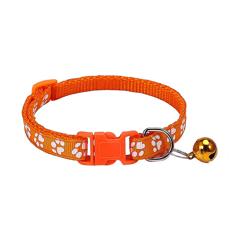 Footprint Printing Applique Bell Collar