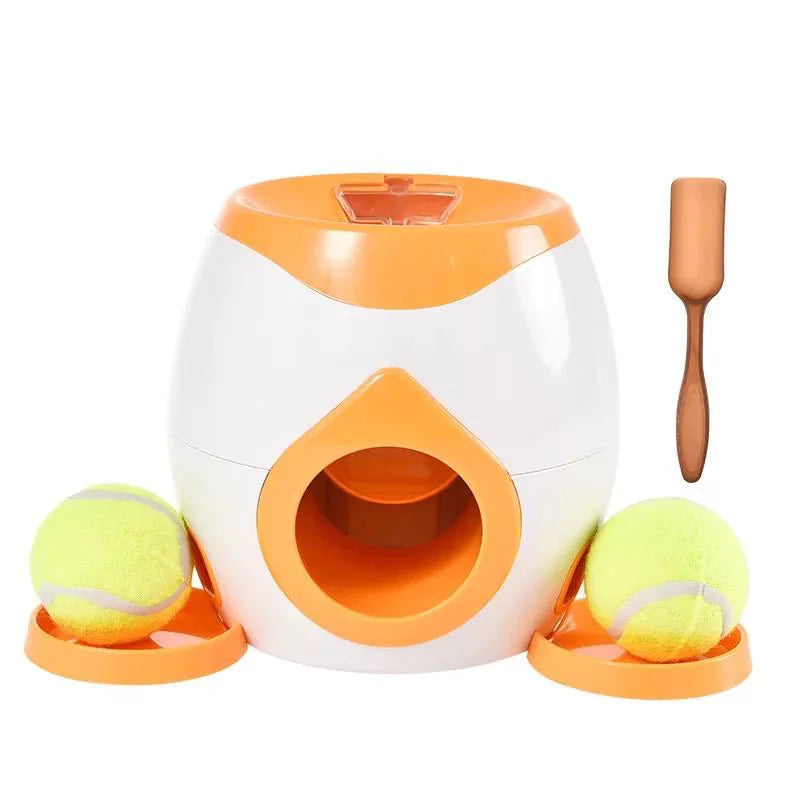 Play’nFeed Interactive Pet Feeder Toy – Automatic Ball Launcher & Food Dispenser for Active Pets