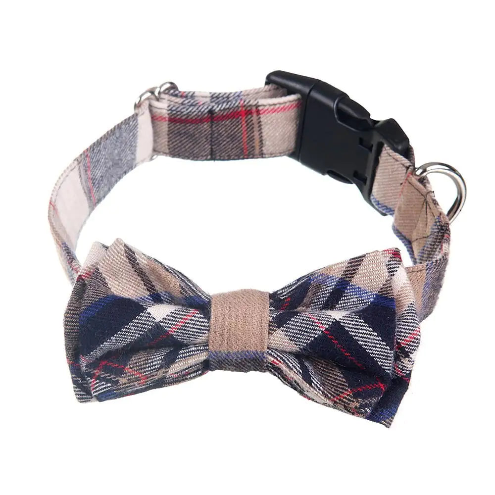 Adjustable Grid Bow Design Collar