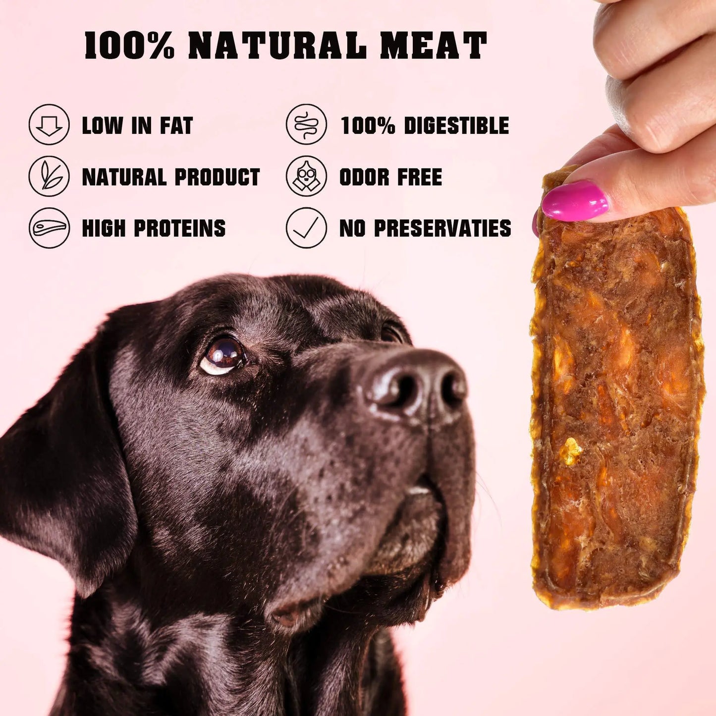 Belved Chicken Jerky Dog Treats – Human-Grade, Grain-Free, 1.5 lb