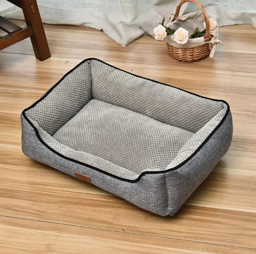 Four Seasons Comfort Pet Bed – Removable & Washable Kennel for Dogs and Cats