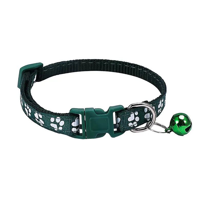 Footprint Printing Applique Bell Collar