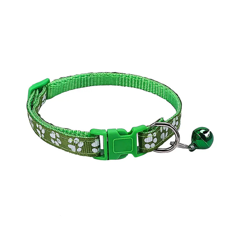 Footprint Printing Applique Bell Collar