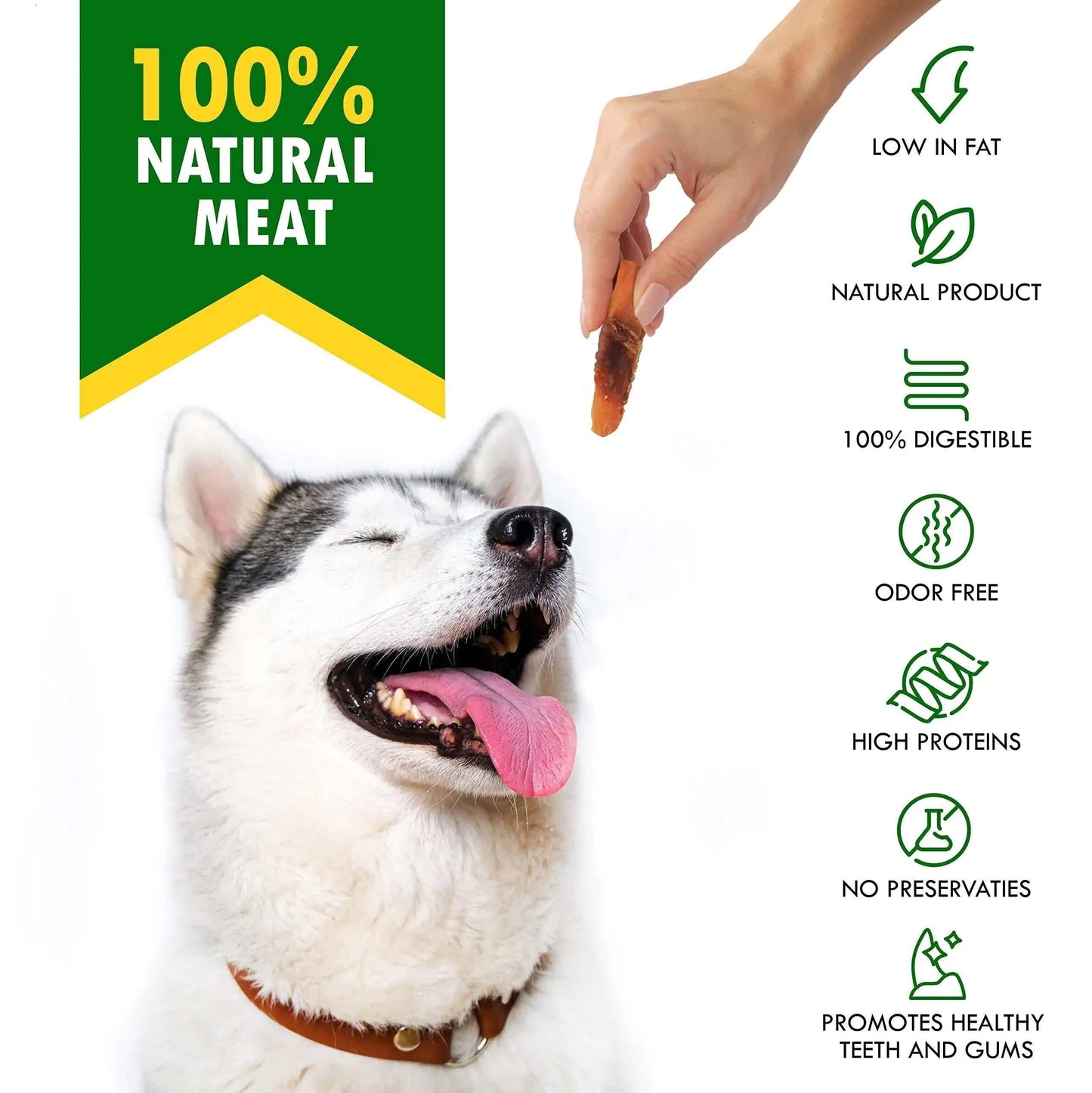Belved Chicken-Wrapped Sweet Potato Chews – Natural Grain-Free Dog Treats | Healthy, High-Protein Snack