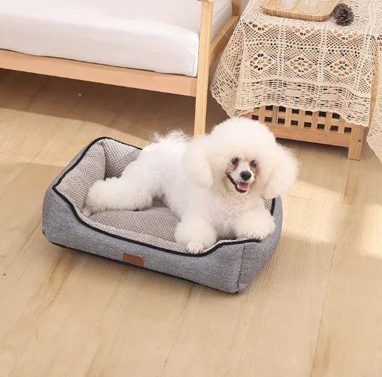 Four Seasons Comfort Pet Bed – Removable & Washable Kennel for Dogs and Cats
