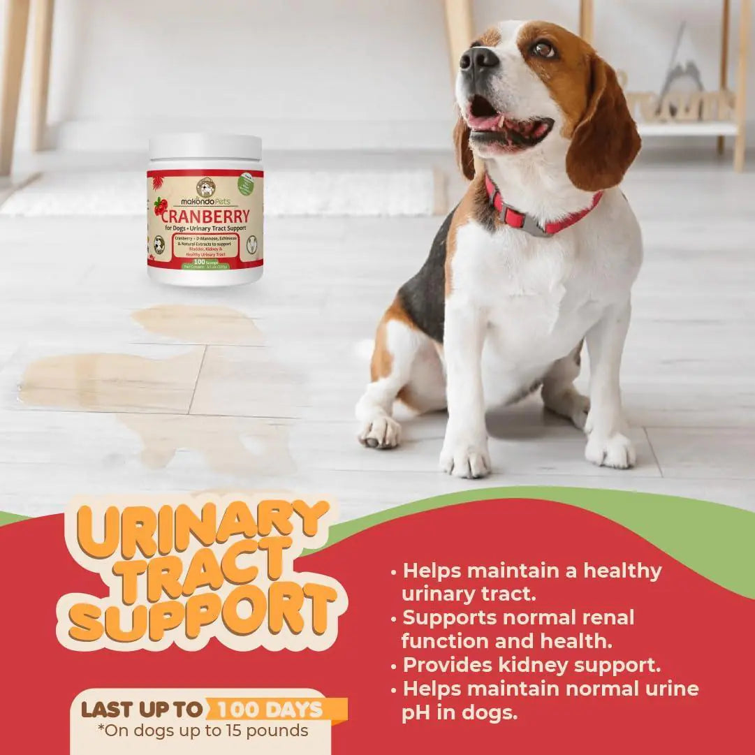 Advanced Dog Cranberry Supplement – Supports Urinary Tract & Kidney Health