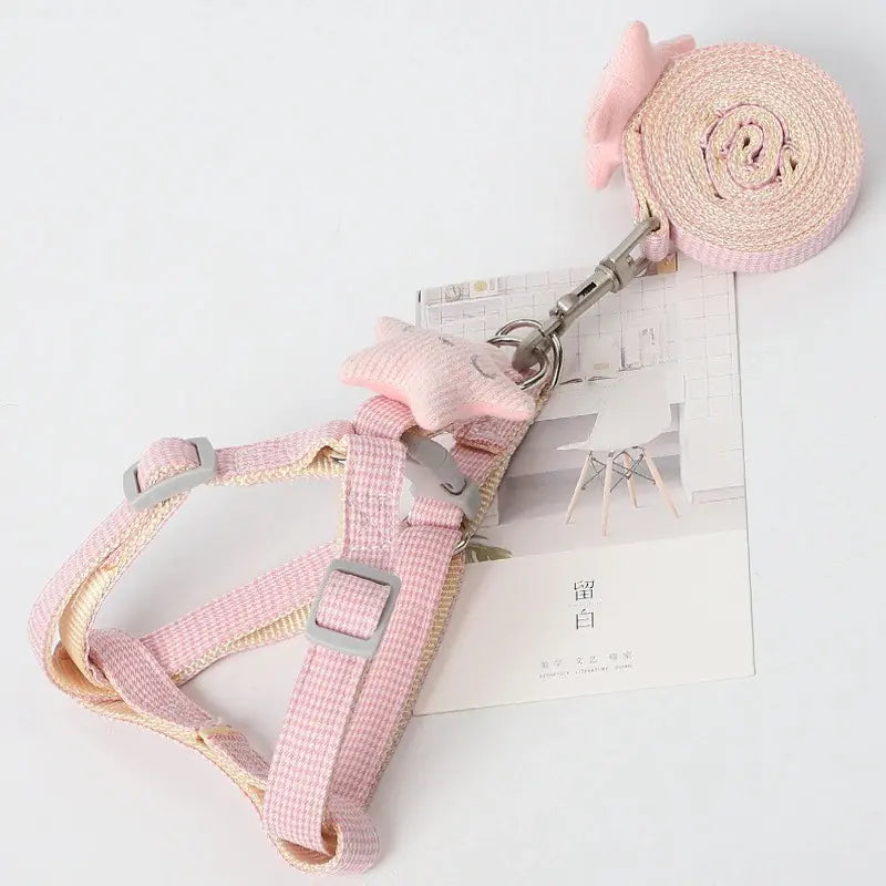 Houndstooth Dog Leash – Stylish Nylon Lead