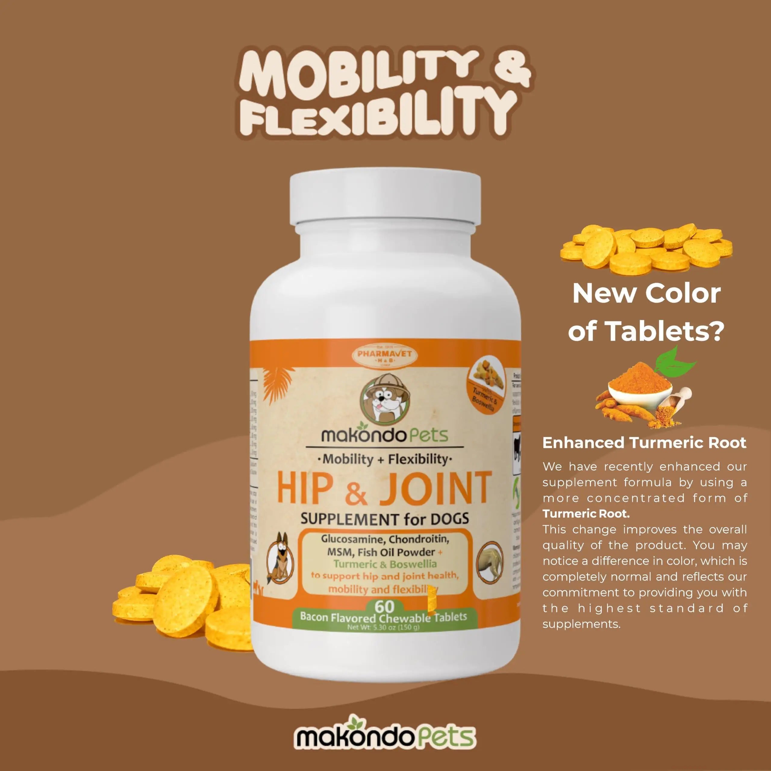 Elite Joint Care for Dogs – Chondroitin, Collagen & Turmeric Infused