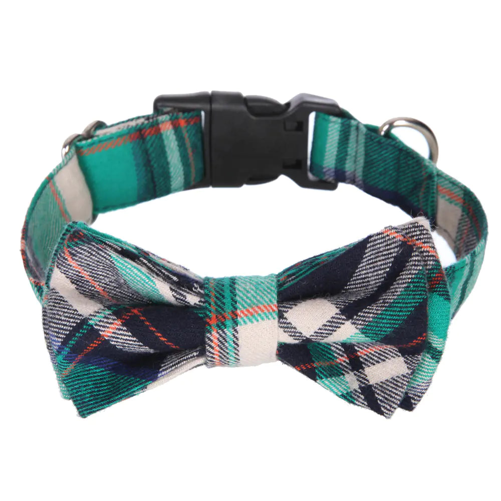 Adjustable Grid Bow Design Collar