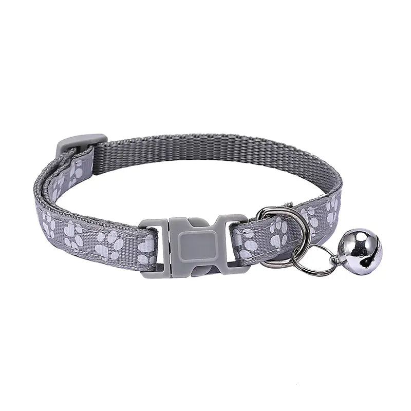 Footprint Printing Applique Bell Collar
