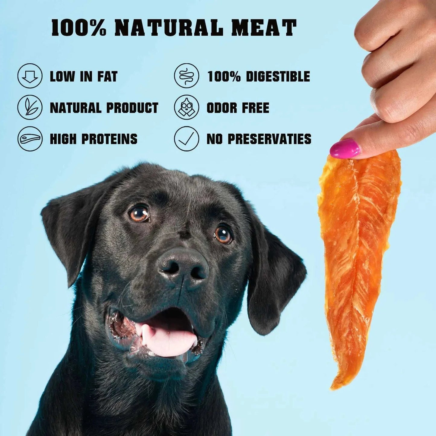 Belved Organic Chicken Jerky – Human-Grade Dog Treats | 1.5 lb | Grain-Free, High-Protein Pet Snack