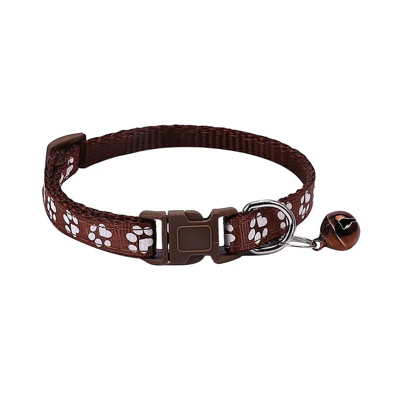 Footprint Printing Applique Bell Collar