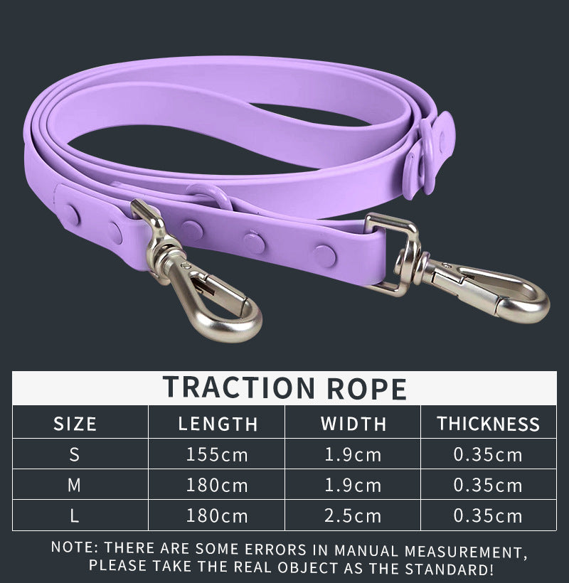 Waterproof Dog Collar & Leash Set – Anti-Bite, Durable PVC Design