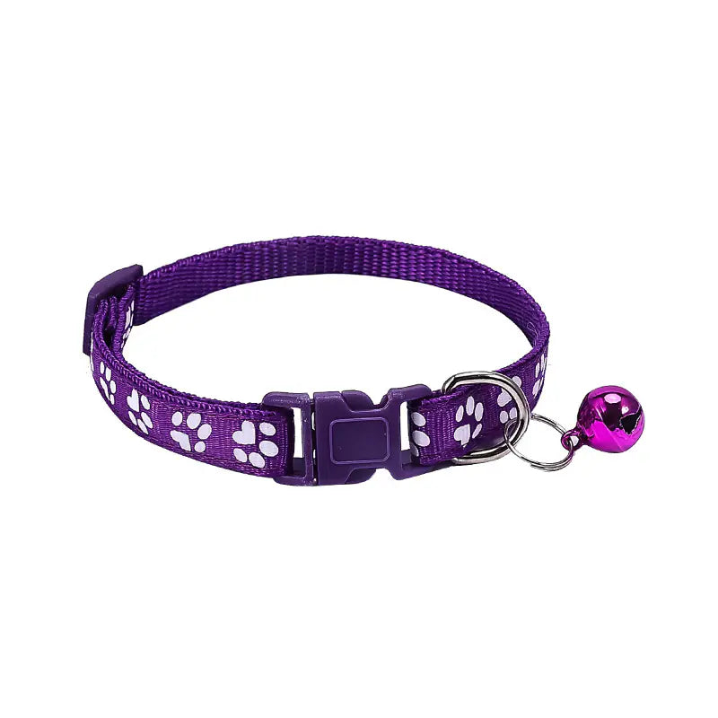 Footprint Printing Applique Bell Collar