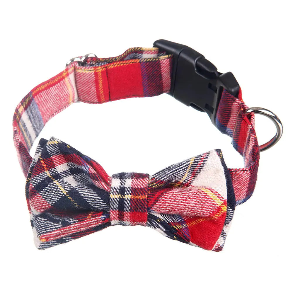 Adjustable Grid Bow Design Collar