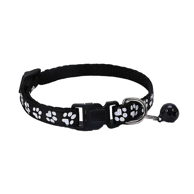 Footprint Printing Applique Bell Collar