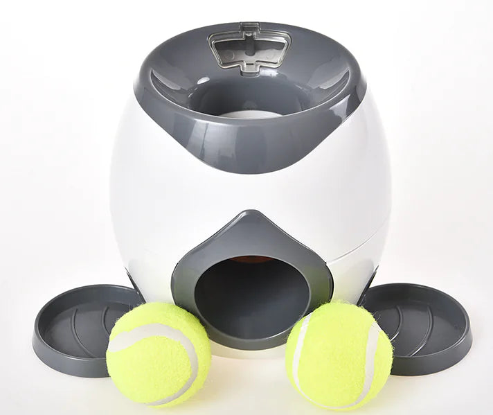 Play’nFeed Interactive Pet Feeder Toy – Automatic Ball Launcher & Food Dispenser for Active Pets