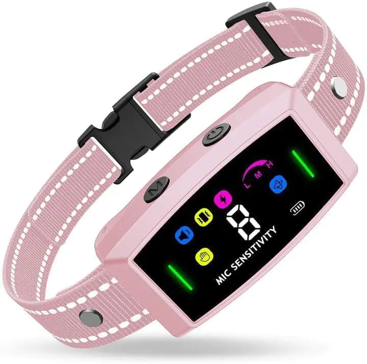 Bark Collar AI Dog Bark Collar for Large Medium Small Dogs Smart Barking Collar Effective Anti Bark Collars for Dogs Automatic Bark Collar with Adjustable Beep Vibration Shock Modes & 8 Sensitivity