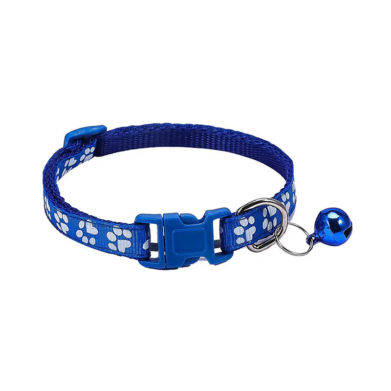 Footprint Printing Applique Bell Collar