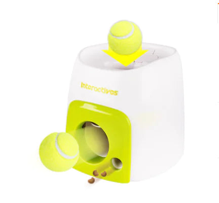 Play’nFeed Interactive Pet Feeder Toy – Automatic Ball Launcher & Food Dispenser for Active Pets