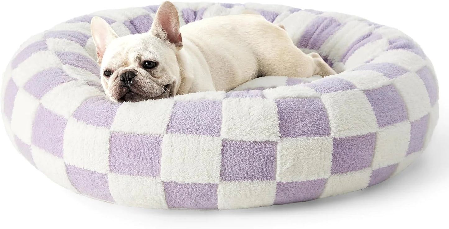 Four Seasons Round Pet Bed – Warm & Cool Comfort for Cats, Dogs & Small Pets