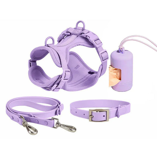 Waterproof Dog Collar & Leash Set – Anti-Bite, Durable PVC Design