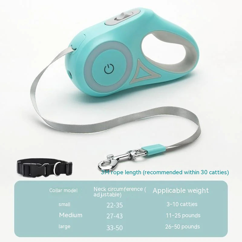 Illuminated Retractable Dog Leash