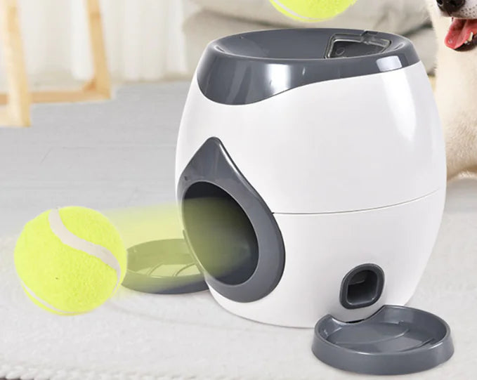Play’nFeed Interactive Pet Feeder Toy – Automatic Ball Launcher & Food Dispenser for Active Pets