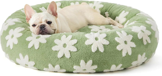 Four Seasons Round Pet Bed – Warm & Cool Comfort for Cats, Dogs & Small Pets